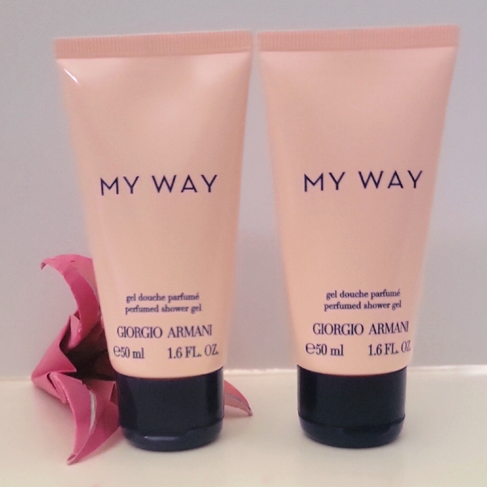 2 pk MY WAY Perfumed Shower Gel 1.6 fl oz by GIORGIO ARMANI